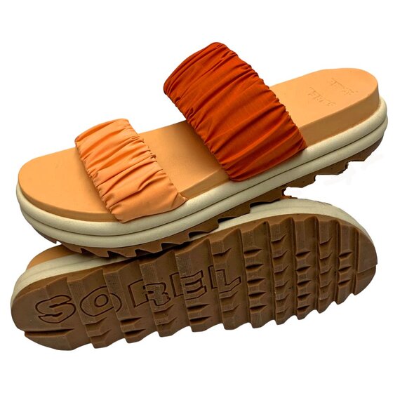 SOREL X prAna Limited Edition‎ Roaming Two Ruched Straps Slide Sandals - Picture 11 of 12